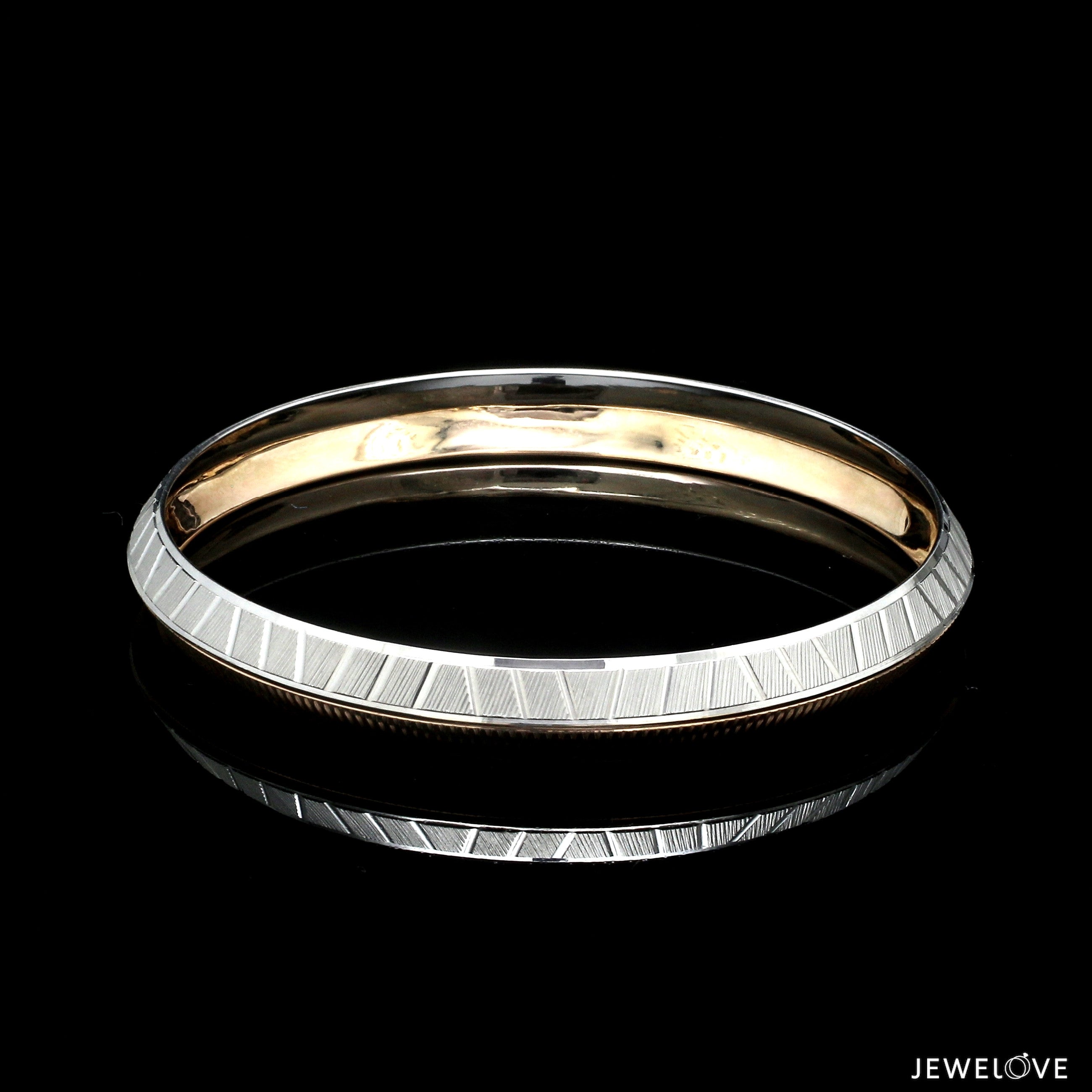 9mm Platinum & Rose Gold Bracelet for Men JL PTB 1294