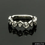 Load image into Gallery viewer, Platinum Love Bands with Rose Gold JL PT 1051
