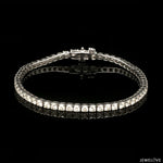 Load image into Gallery viewer, 18-Pointer Diamond Tennis Bracelet 18K White Gold JL AU 755
