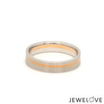Load image into Gallery viewer, Platinum Ring with a Rose Gold Streak JL PT 1003
