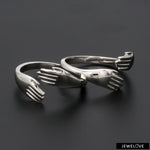 Load image into Gallery viewer, Platinum Hug Unisex Ring JL PT 938   Jewelove.US
