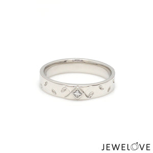Designer Platinum  Princess Diamond Cut Couple Ring JL PT CB 87