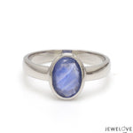Load image into Gallery viewer, 2.50-Carat Natural Blue Sapphire Platinum Ring JL PT Sapphire
