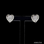 Load image into Gallery viewer, Evara Platinum Diamond Heart Pendant Set JL PT P E 326  Earrings-only-VVS-GH Jewelove.US
