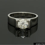 Load image into Gallery viewer, 1-Carat Lab Grown Solitaire Platinum Ring for Men JL PT LG 1436
