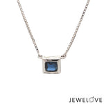 Load image into Gallery viewer, Blue Sapphire Pendant in Platinum JL PT P 317
