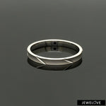 Load image into Gallery viewer, 2mm Japanese Platinum Women&#39;s Ring with Matte Finish JL PT 1334   Jewelove
