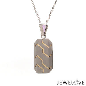 Men of Platinum | Pendant for Men with Rose Gold JL PT P 285   Jewelove.US