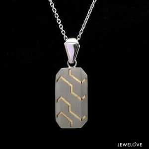 Men of Platinum | Pendant for Men with Rose Gold JL PT P 285   Jewelove.US