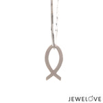 Load image into Gallery viewer, Platinum Ichthys Pendant (Jesus Fish) JL PT P 330   Jewelove.US
