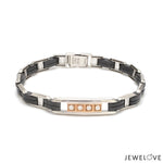 Load image into Gallery viewer, Men of Platinum | Diamond 18K Rose Gold with Black Stone Bracelet for Men JL PTB 1329
