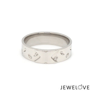 Designer Platinum  Princess Diamond Cut Couple Ring JL PT CB 87