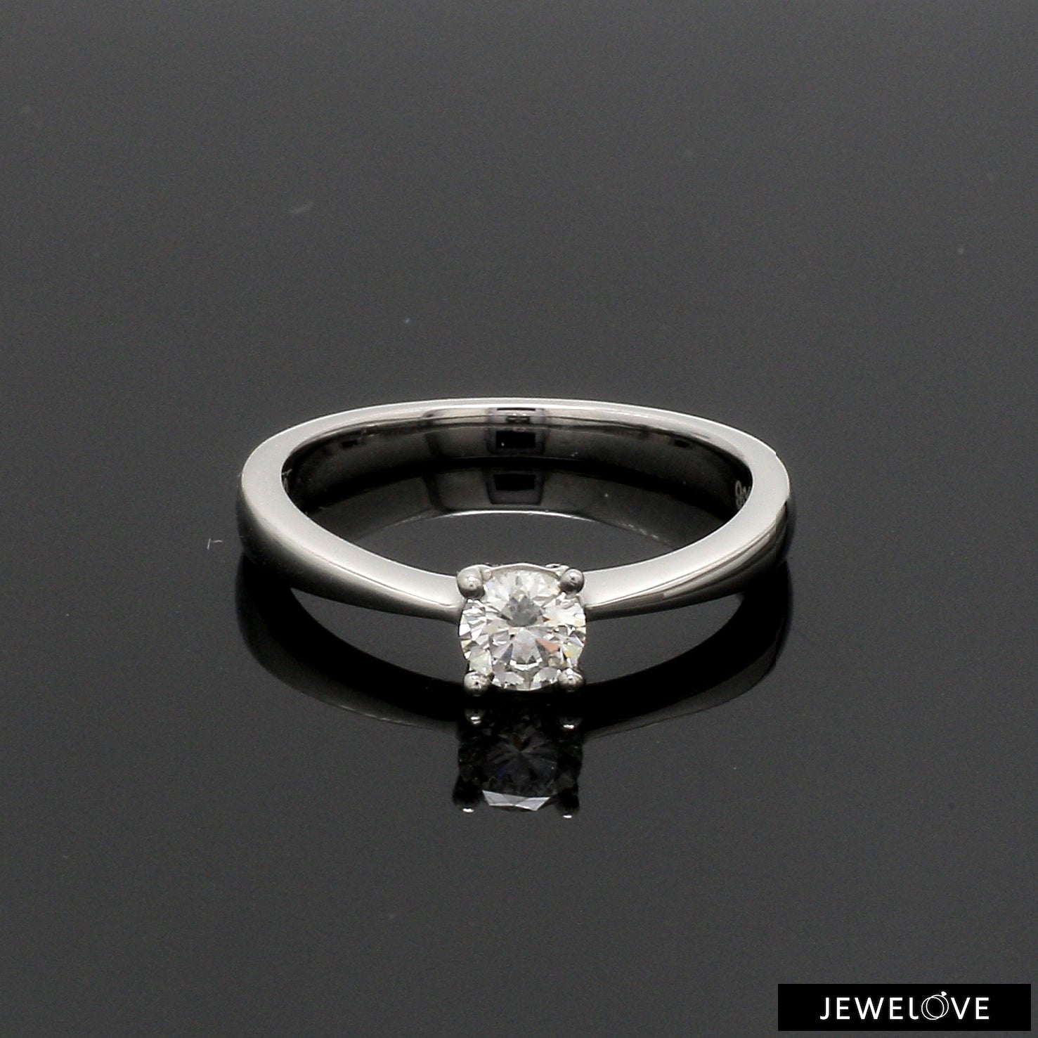 0.30 cts Solitaire Platinum Ring JL PT RS RD 117   Jewelove.US