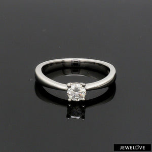 0.30 cts Solitaire Platinum Ring JL PT RS RD 117   Jewelove.US