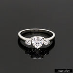 Load image into Gallery viewer, 70-Pointer Heart Cut Solitaire Diamond Accents Platinum Ring JL PT 1233-B   Jewelove.US
