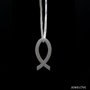 Platinum Ichthys Pendant (Jesus Fish) JL PT P 330   Jewelove.US