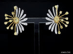 Load image into Gallery viewer, 18K Yellow Gold Earrings with Natural Fancy Yellow &amp; White Diamonds JL AU E 102
