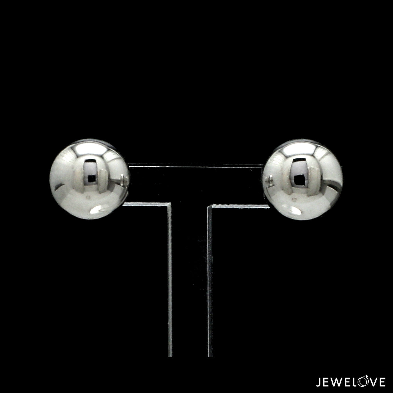 9.5mm Platinum Ball Earrings Studs JL PT E 187-B