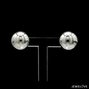 9.5mm Platinum Ball Earrings Studs JL PT E 187-B