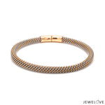 Load image into Gallery viewer, 5mm Platinum &amp; Rose Gold Bracelet for Men JL PTB 1087-RG
