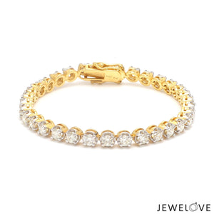 18-Pointer Diamond Tennis Bracelet 18K White Gold JL AU 755