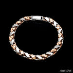 Load image into Gallery viewer, 6.5mm Platinum &amp; Gold Bracelet for Men JL PTB 641-RG-A
