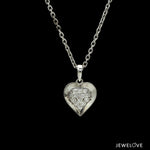 Load image into Gallery viewer, Evara Platinum Diamond Heart Pendant Set JL PT P E 326  Pendant-only-VVS-GH Jewelove.US
