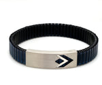 Load image into Gallery viewer, Platinum Blue Band Bracelet for Men - Flexible JL PTB 1216
