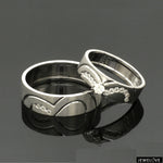 Load image into Gallery viewer, Platinum Diamond Couple Love Bands JL PT 1403
