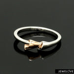 Load image into Gallery viewer, Evara Plain Platinum Rose Gold Ring for Women JL PT 1409
