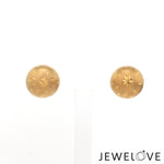 Load image into Gallery viewer, 18K Yellow Diamond Cut Balls Gold Earrings JL AU E 01   Jewelove.US
