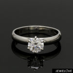 Load image into Gallery viewer, 70-Pointer Lab Grown Solitaire Platinum Engagement Ring SKU 009-LG
