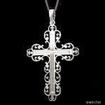 Load image into Gallery viewer, Designer Platinum Cross Pendant JL PT P 243-B
