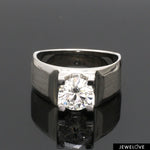 Load image into Gallery viewer, 2-Carat Lab Grown Solitaire Heavy Platinum Ring for Men JL PT LG 983-B
