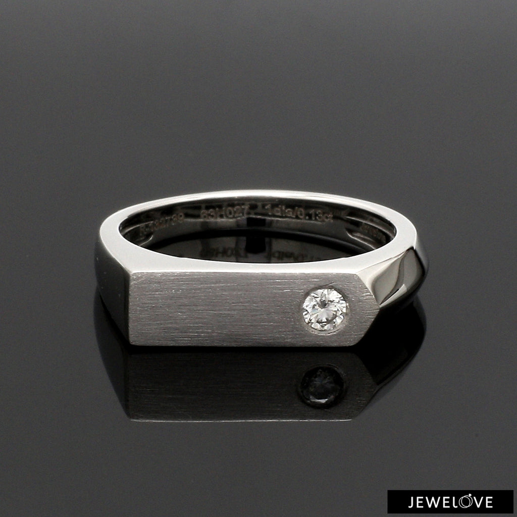 Platinum Diamond Ring for Men JL PT 1353   Jewelove.US