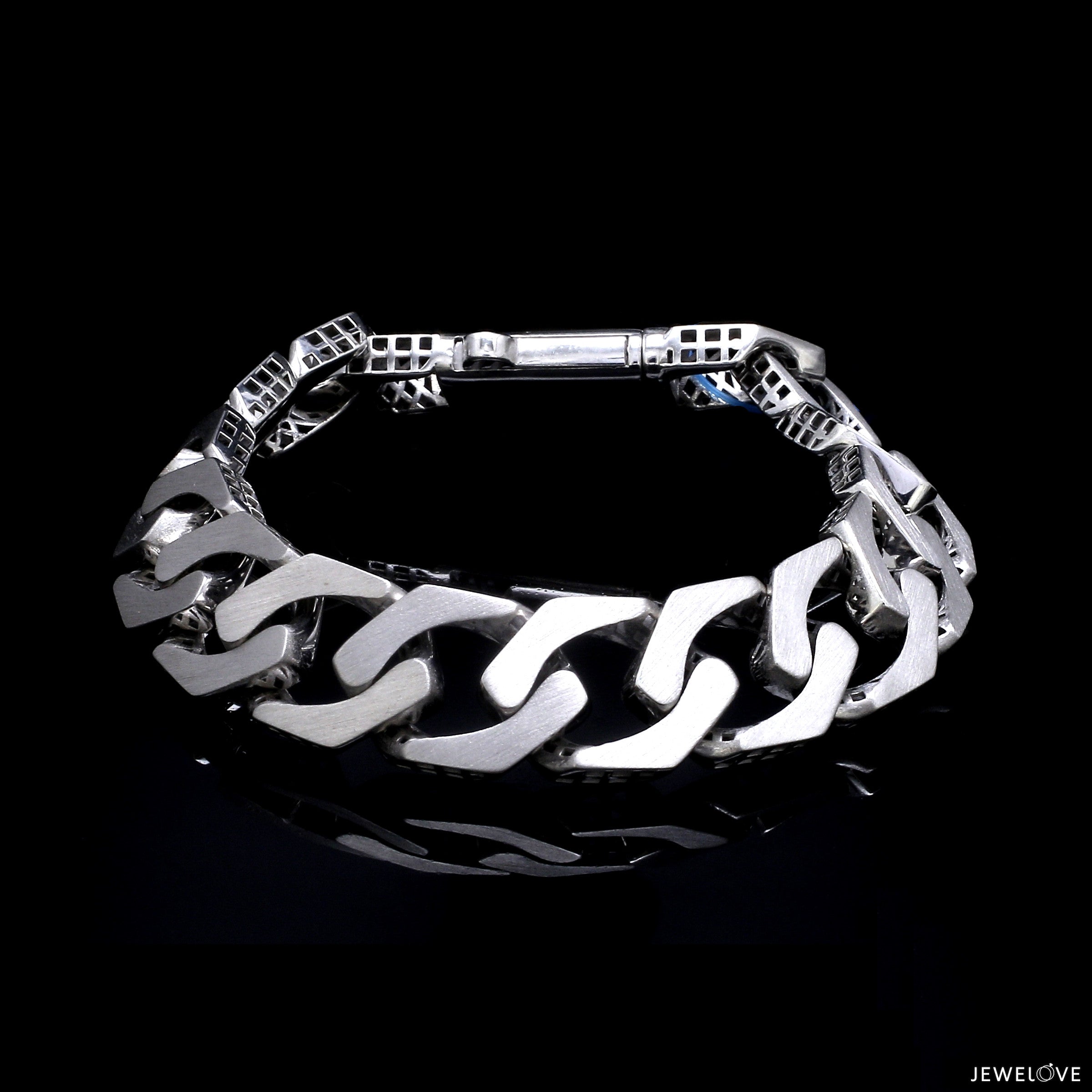 Men of Platinum | 14mm Double Side Heavy Bracelet for Men JL PTB 1379