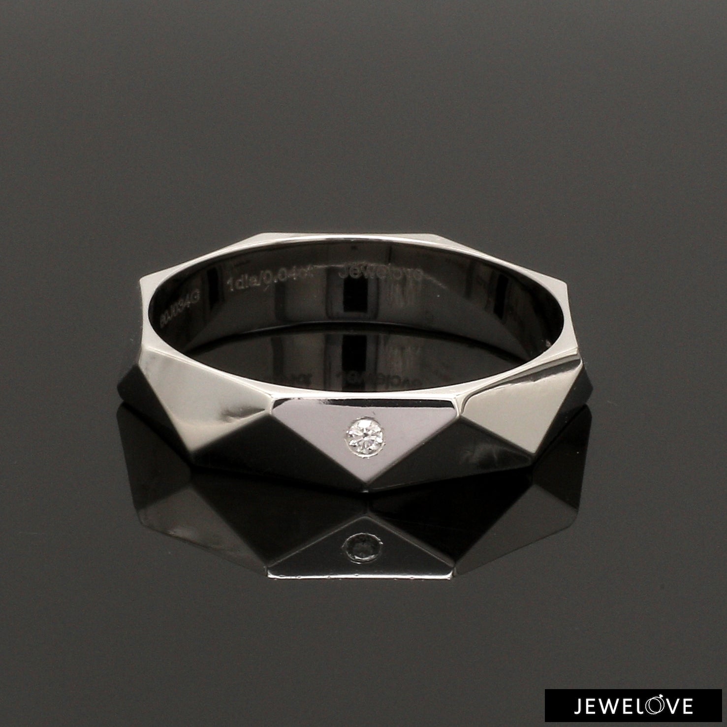 Poles Apart Designer Platinum Couple Rings with Diamonds JL PT 957  Men-s-Ring-only-VVS-GH Jewelove.US