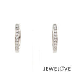 Load image into Gallery viewer, Platinum Bali Earrings with Diamonds  JL PT E 332   Jewelove
