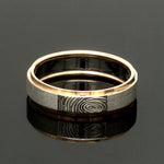 Load image into Gallery viewer, Platinum Love Bands with Rose Gold Ring JL PT 1408
