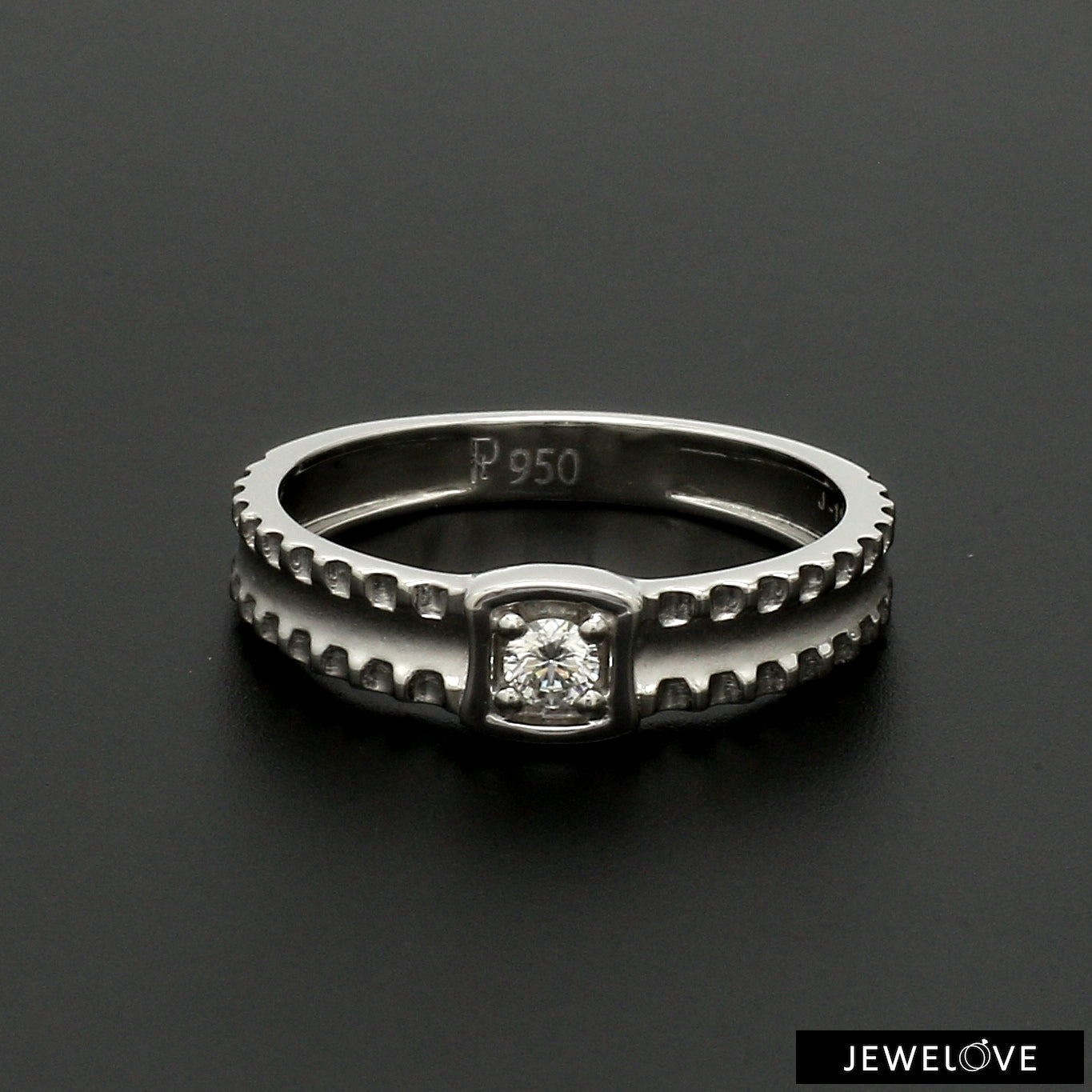 Designer Heart Platinum Love Bands JL PT 922