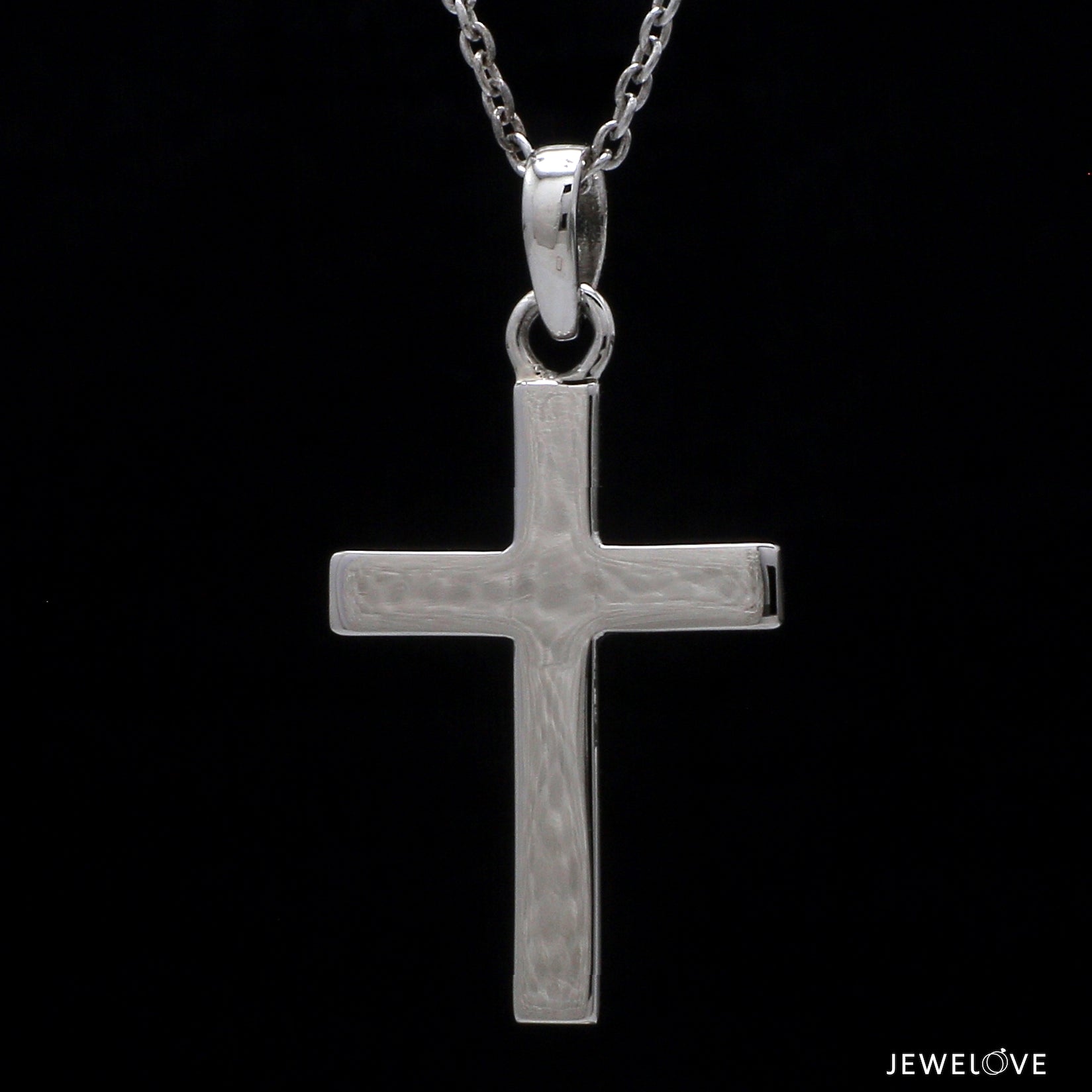 Plain Platinum Cross Pendant JL PT P 243   Jewelove