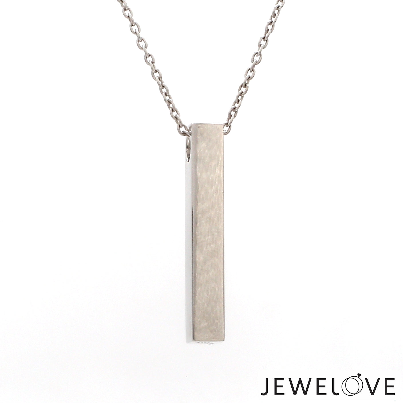 Plain Platinum Cuboid Pendant JL PT P 316   Jewelove.US