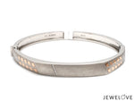 Load image into Gallery viewer, Platinum Rose Gold Diamond Bracelet with Matte Finish for Men JL PTB 1181
