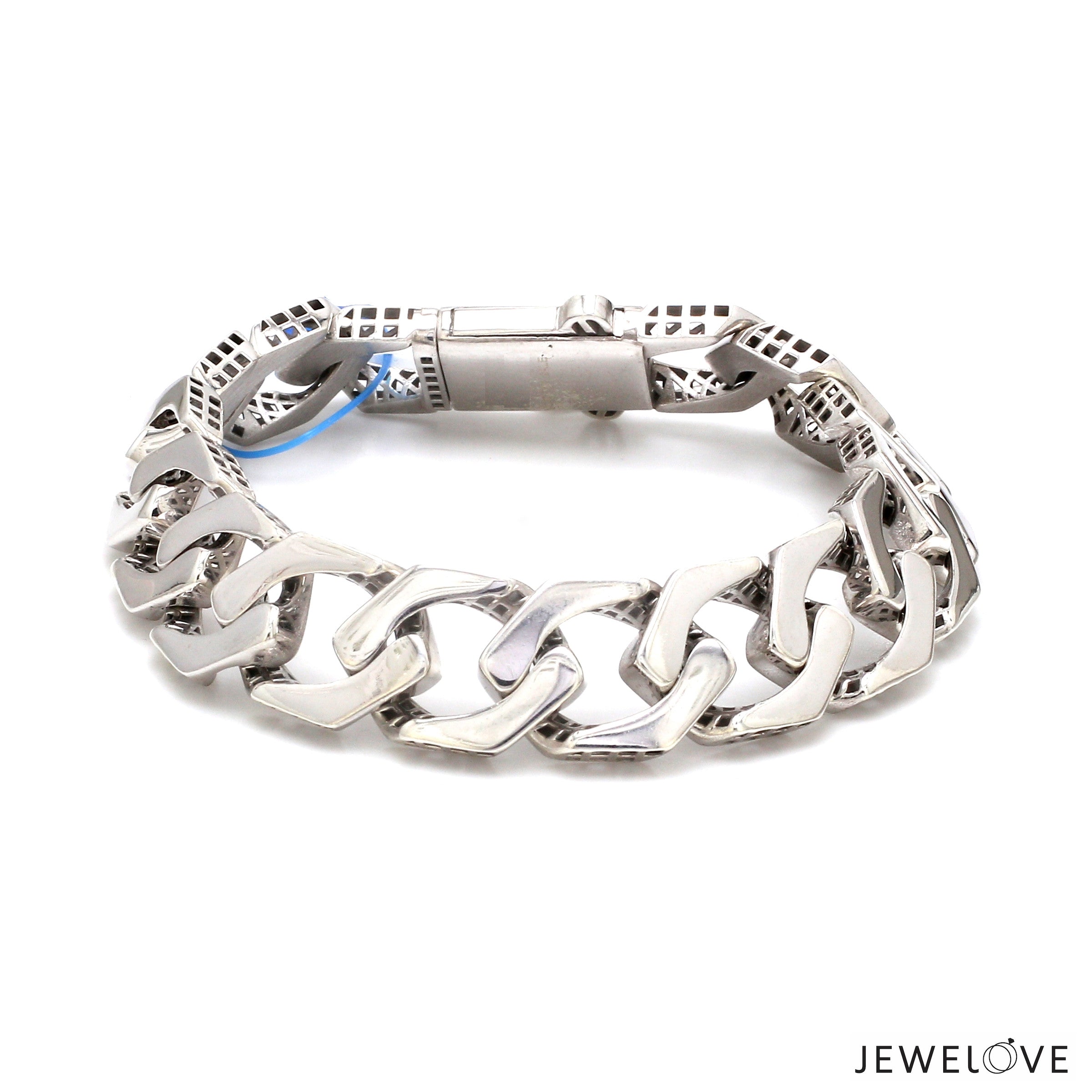 Men of Platinum | 14mm Double Side Heavy Bracelet for Men JL PTB 1379