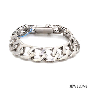 Men of Platinum | 14mm Double Side Heavy Bracelet for Men JL PTB 1379