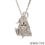 Load image into Gallery viewer, Platinum Shiva Ji Pendant   Jewelove.US
