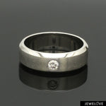 Load image into Gallery viewer, 7mm Designer Single Diamond Platinum Band for Men JL PT 475
