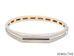 Load image into Gallery viewer, Men of Platinum| 8 Platinum &amp; Rose Gold Bracelet for Men JL PTB 1220
