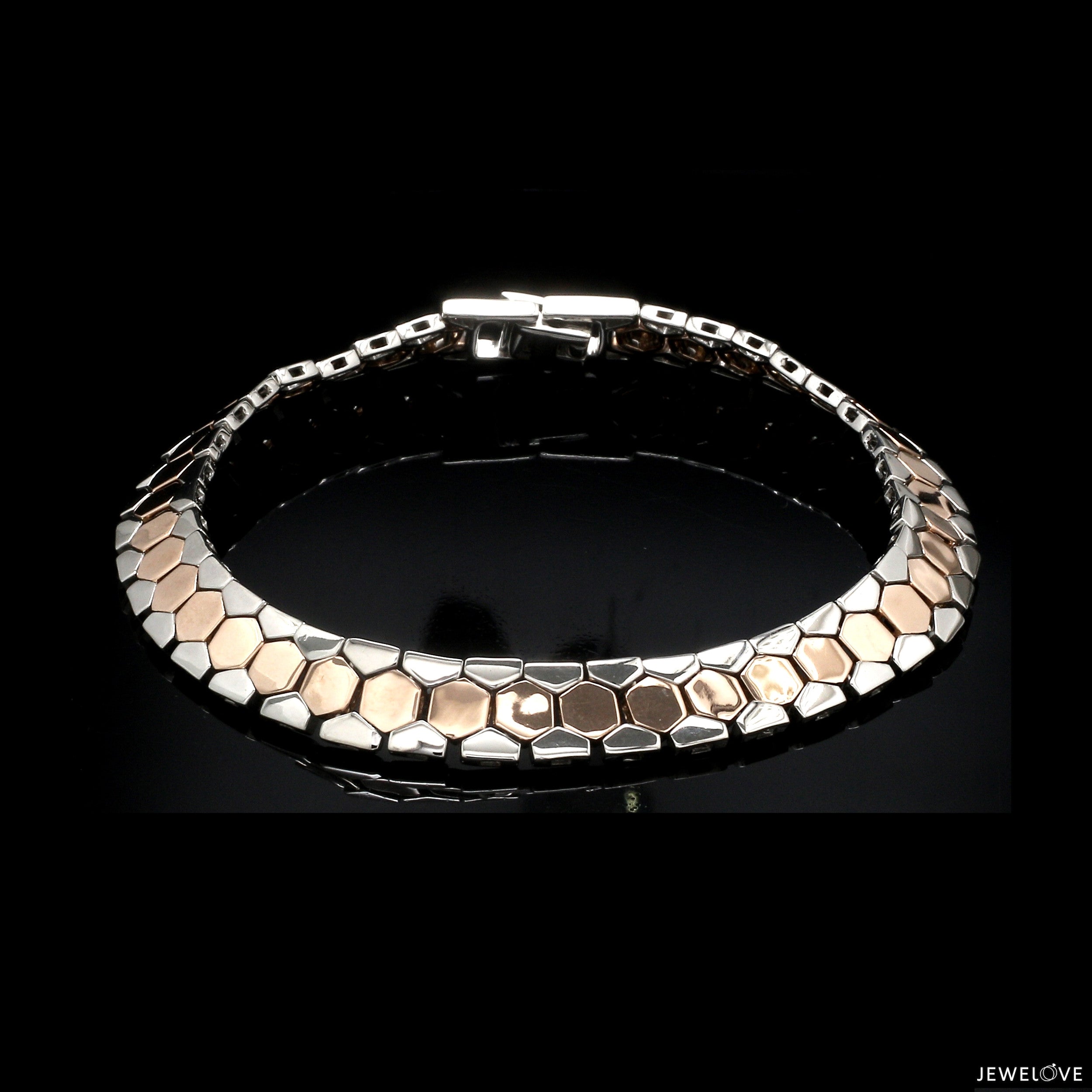 Men of Platinum | 8.5mm Rose Gold Bracelet for Men JL PTB 1282