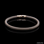 Load image into Gallery viewer, 5mm Platinum &amp; Rose Gold Bracelet for Men JL PTB 1087-RG
